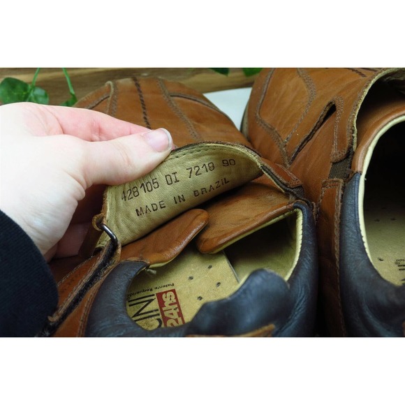 Ferracini 24 hs Shoes Sz 40 M Brown Loafer Leather Men‎ - Picture 7 of 9